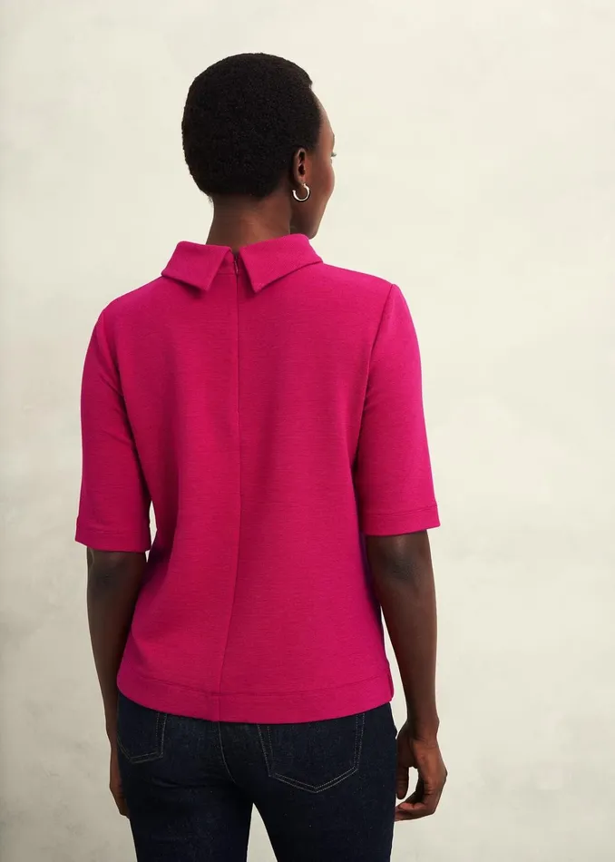 Women Tali Textured Top Cranberry Hobbs Tops