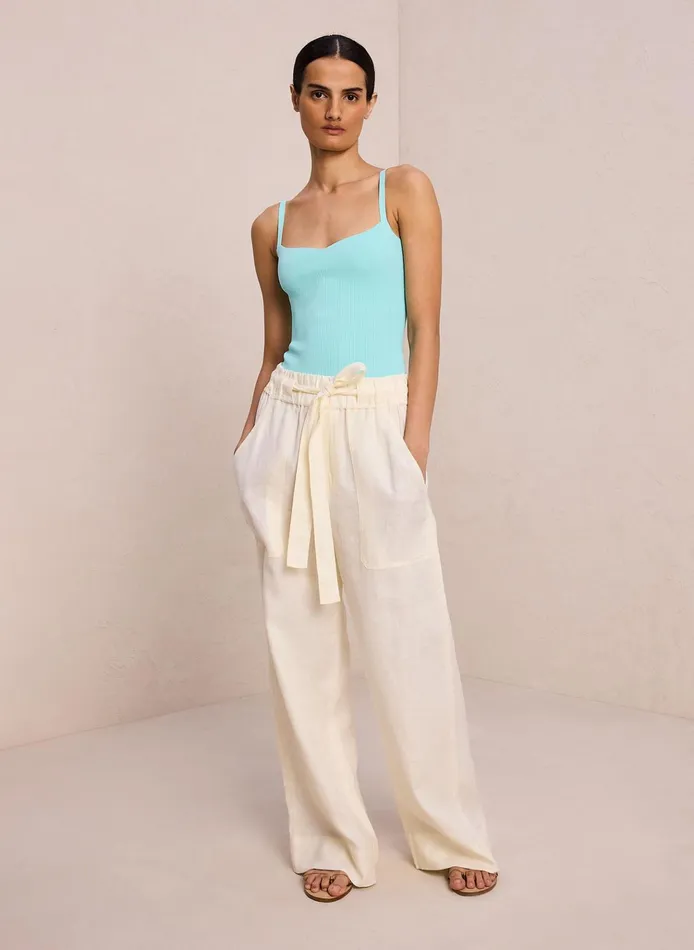 Women Tees and Tanks ALC Milo Rib Knit Top Summer Dew