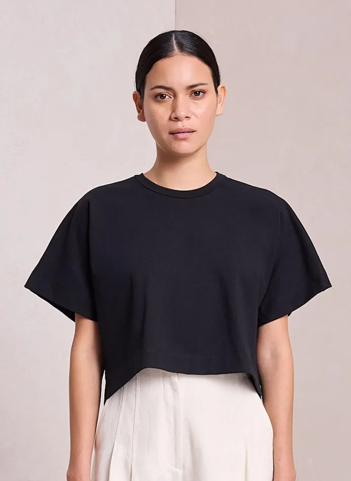 Women Tees and Tanks ALC Oliver Cotton Jersey Tee Black