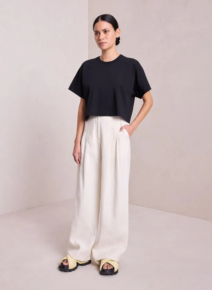 Women Tees and Tanks ALC Oliver Cotton Jersey Tee Black