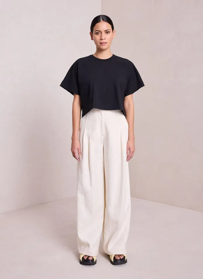 Women Tees and Tanks ALC Oliver Cotton Jersey Tee Black