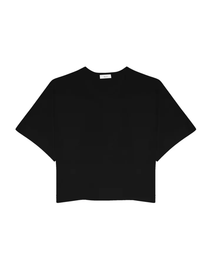 Women Tees and Tanks ALC Oliver Cotton Jersey Tee Black