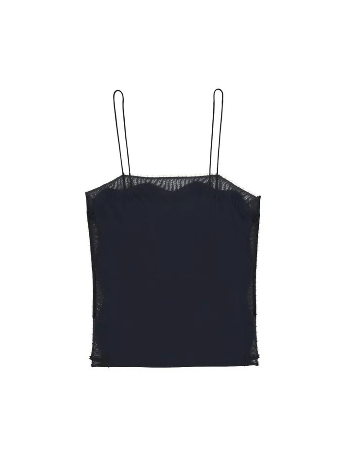 Women Tees and Tanks ALC Sandy Lace Camisole Top Blackblack