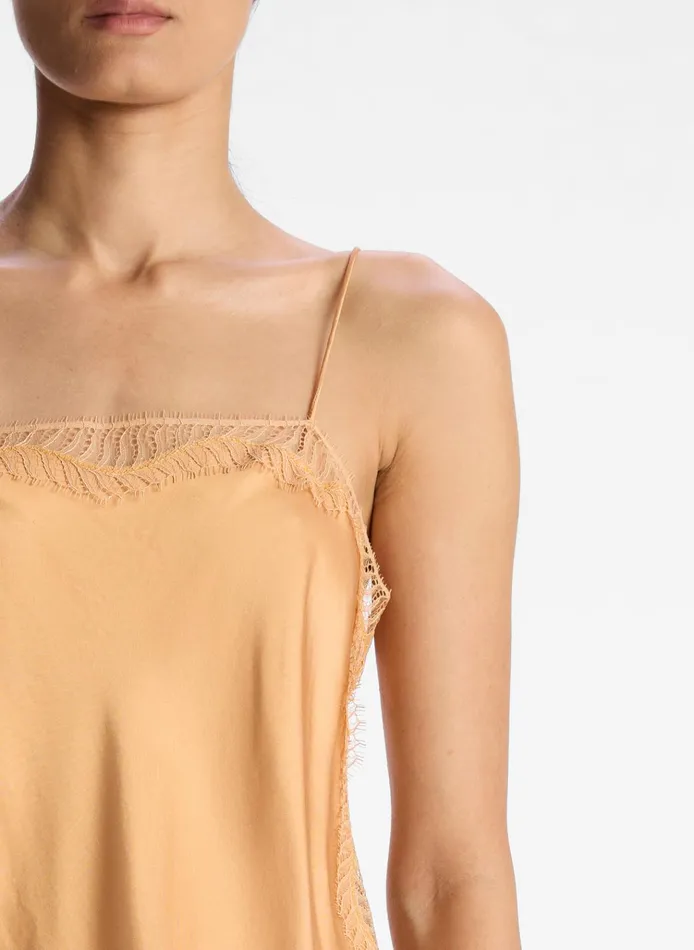 Women Tees and Tanks ALC Sandy Lace Camisole Top Tawnytawny