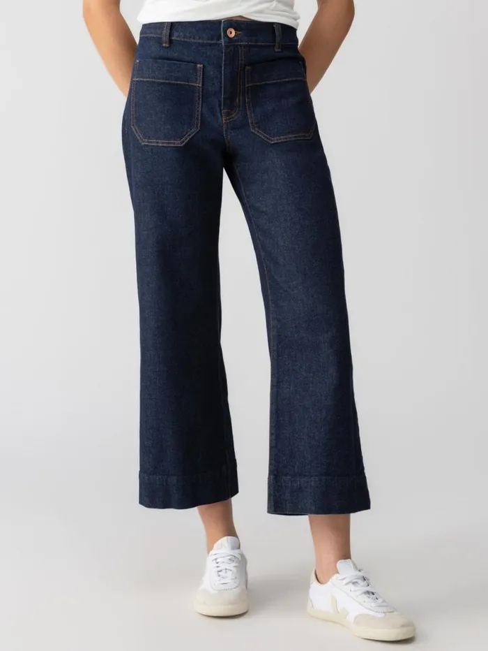 Women The Marine Standard Rise Denim Pant Magnetic Sanctuary Clothing Pants