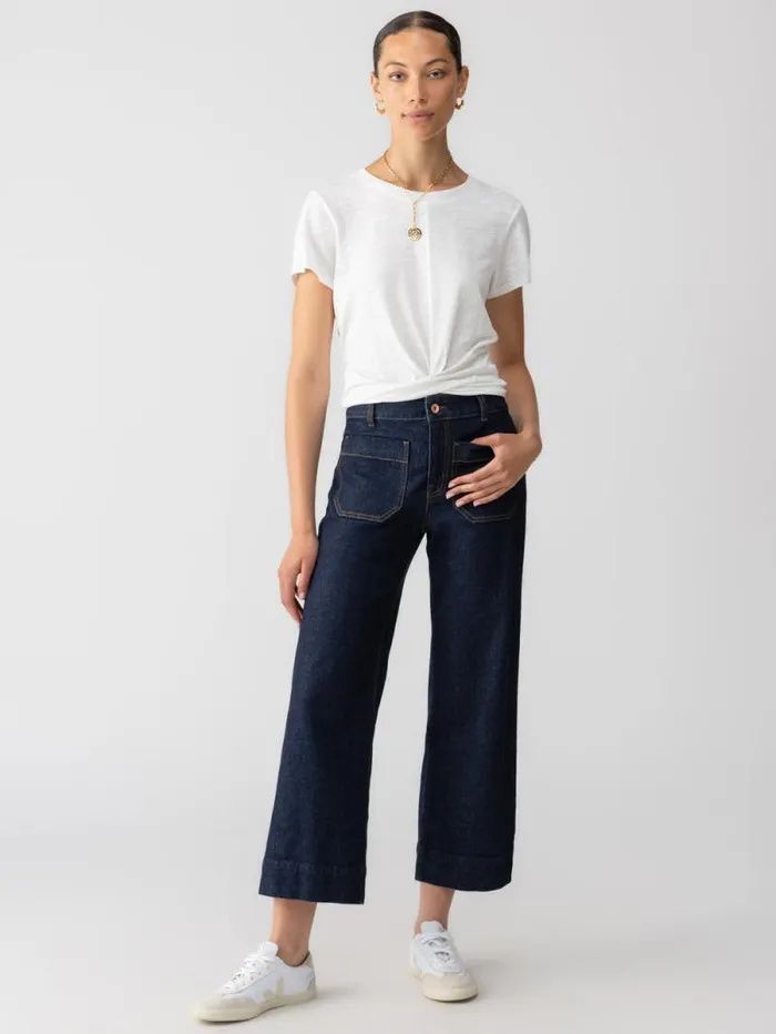 Women The Marine Standard Rise Denim Pant Magnetic Sanctuary Clothing Pants