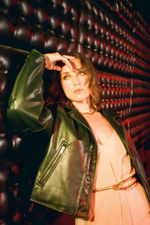 Women The Moto Vegan Leather Jacket Pine Needle Brixton Jackets