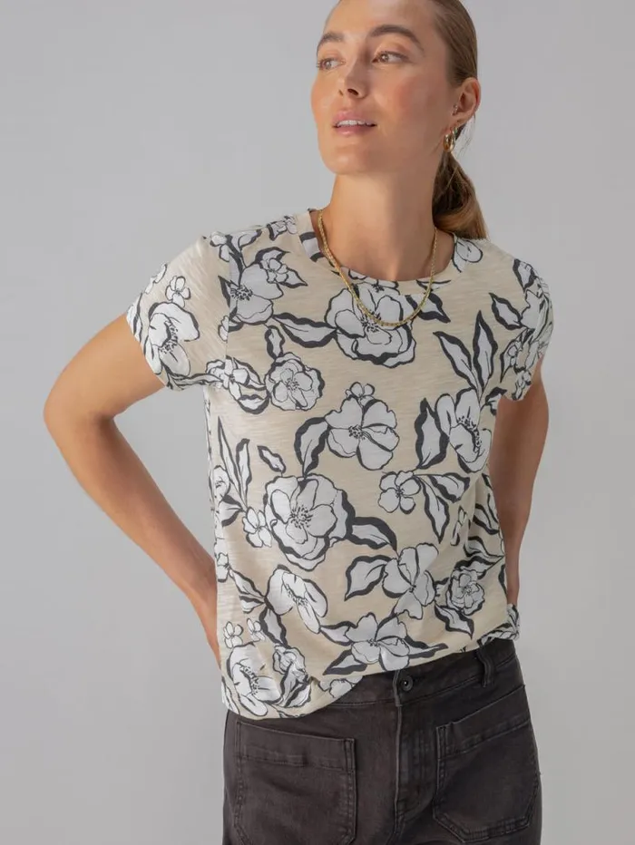 Women The Perfect Tee Neutral Floral Sanctuary Clothing Tees and Tops