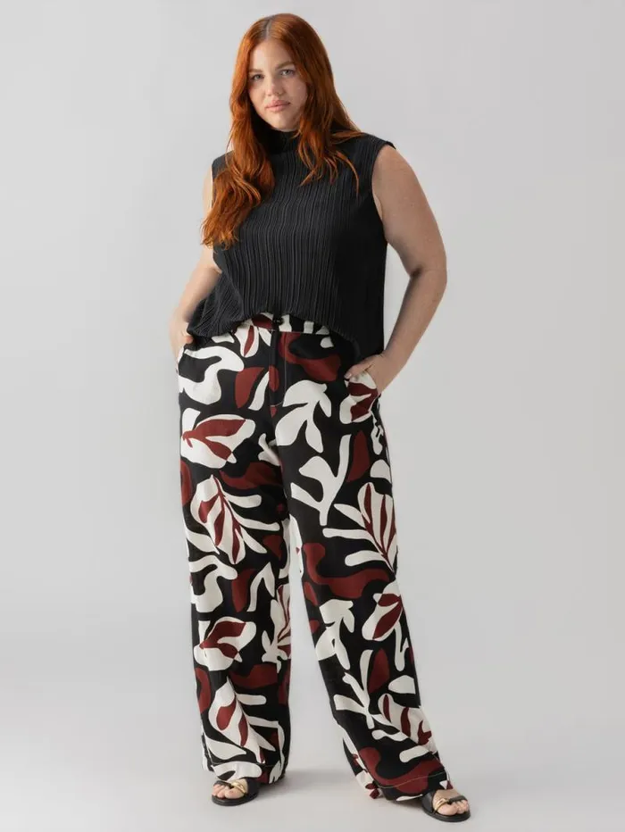 Women The Soft SemiHigh Rise Trouser Mineral Inclusive Collection Sanctuary Clothing Pants