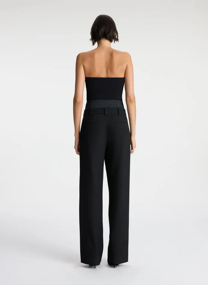 Women Tops ALC Dean Strapless Knit Top Black