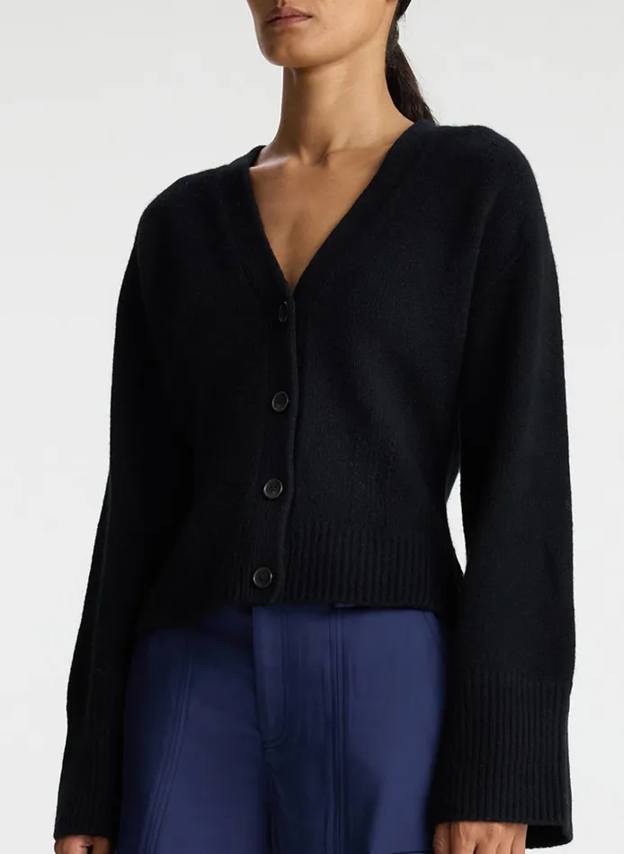 Women Tops ALC Henry Cashmere Cardigan Black