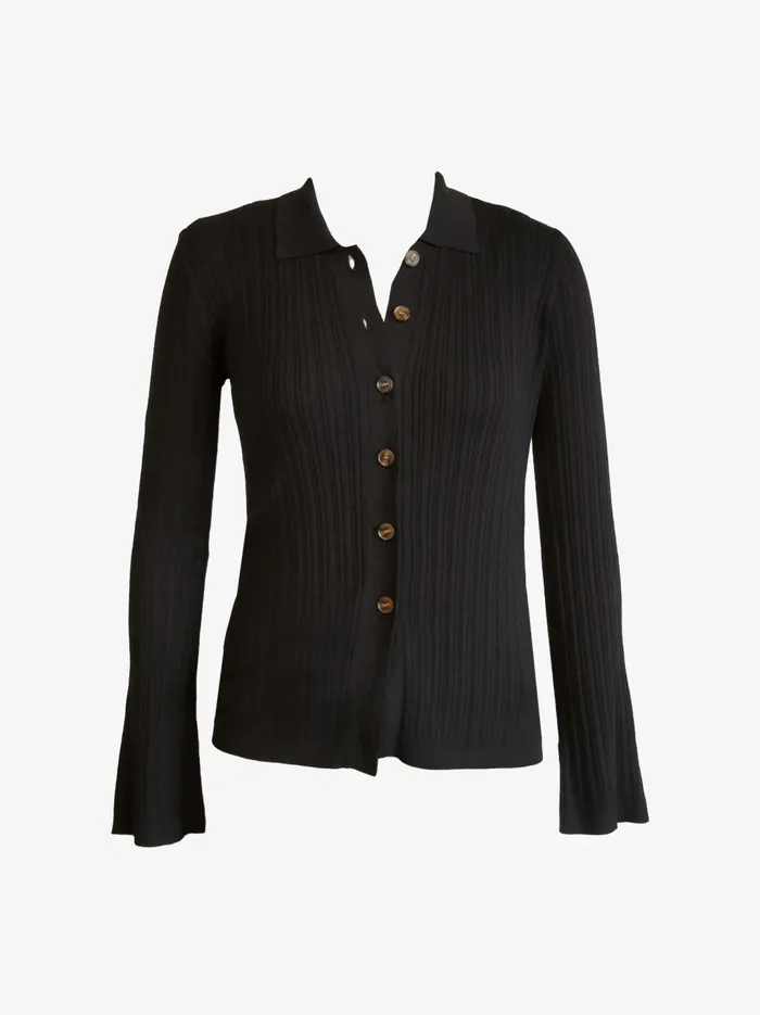 Women Tops Able Serena RibKnit Cardigan Driftwood