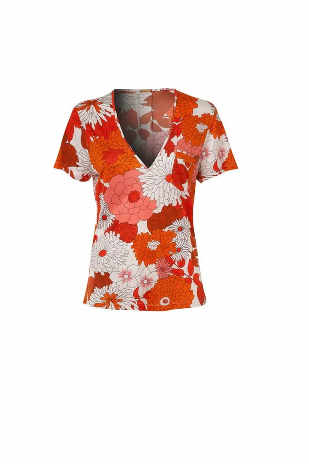 Women Tops DODO BAR OR IDA SHIRT Loren Orange Print