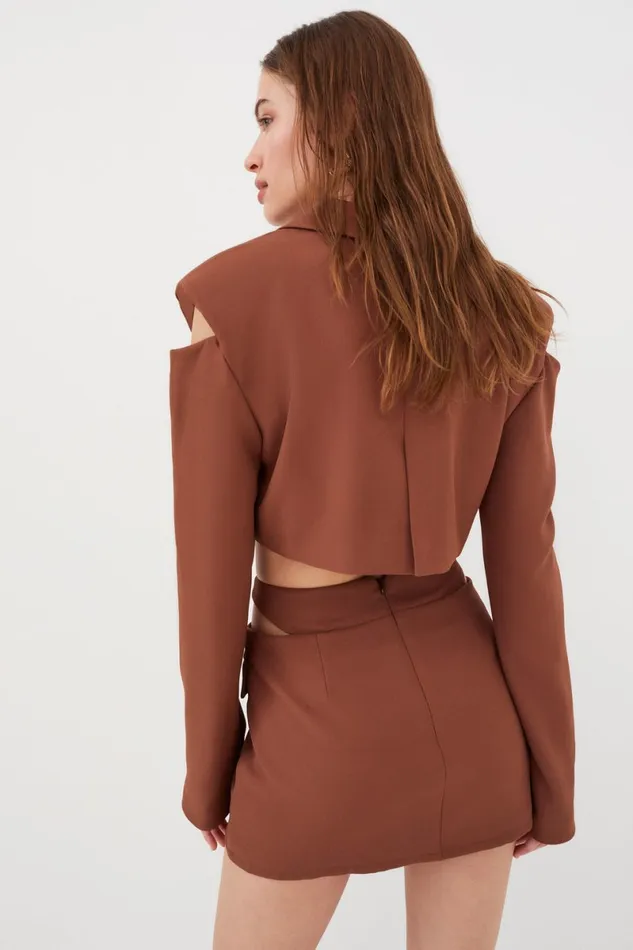 Women Tops For Love and Lemons Alysa Crop Top Brown Women Tops For Love and Lemons Alysa Crop Top Brown