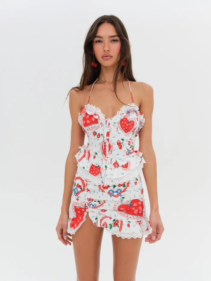 Women Tops For Love and Lemons Daisy Mae Top White Women Tops For Love and Lemons Daisy Mae Top White