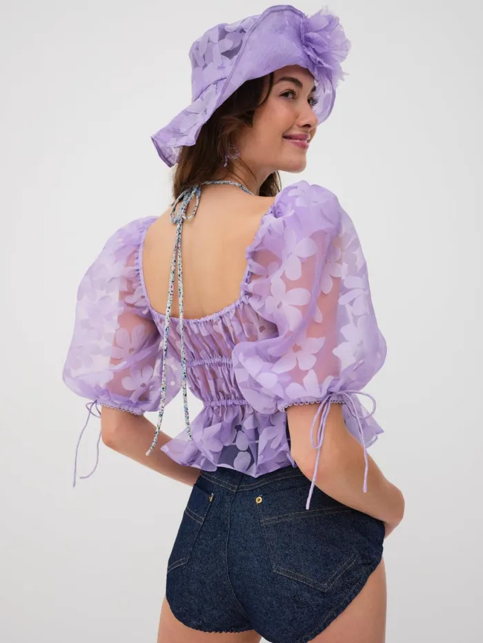 Women Tops For Love and Lemons Fran Top Purple Women Tops For Love and Lemons Fran Top Purple