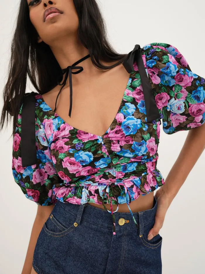 Women Tops For Love and Lemons Maggie Top Blue