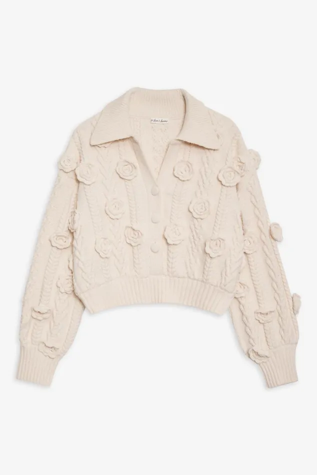 Women Tops For Love and Lemons Mel Henley White Women Tops For Love and Lemons Mel Henley White