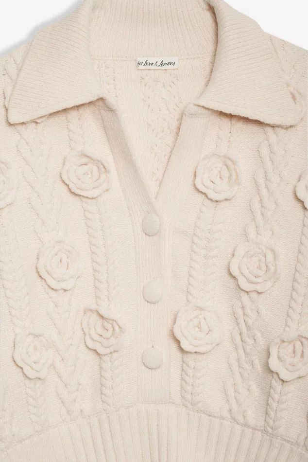 Women Tops For Love and Lemons Mel Henley White Women Tops For Love and Lemons Mel Henley White