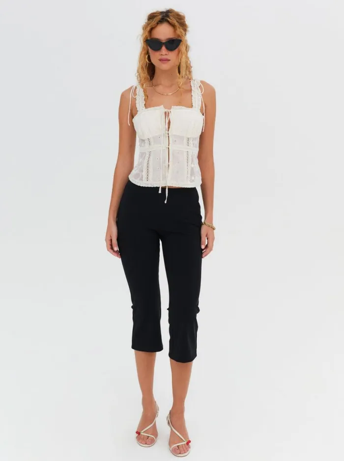 Women Tops For Love and Lemons Morgan Top White Women Tops For Love and Lemons Morgan Top White