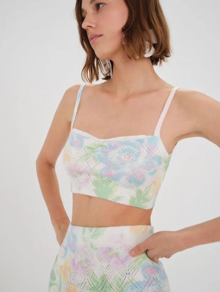 Women Tops For Love and Lemons Reese Crop Top Multi Women Tops For Love and Lemons Reese Crop Top Multi