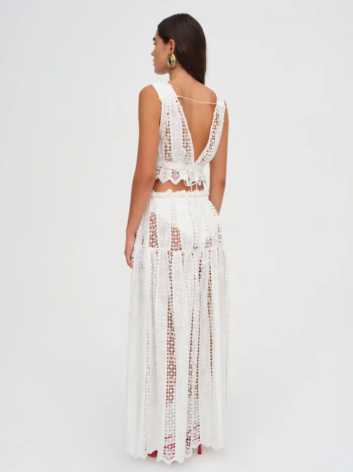 Women Tops For Love and Lemons Tracy Top White Women Tops For Love and Lemons Tracy Top White