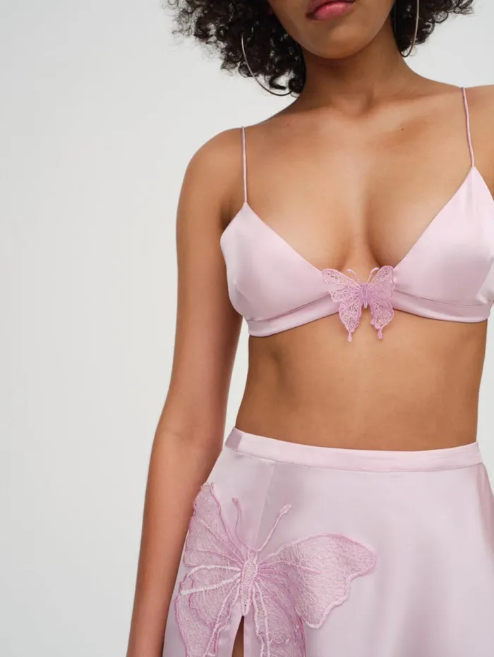 Women Tops For Love and Lemons Truette Bralette Top Pink