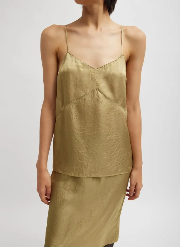 Women Tops Tibi The Slip Cami Champagne