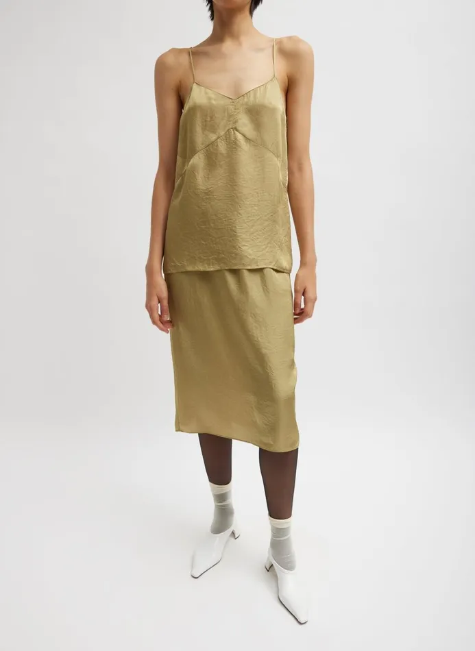 Women Tops Tibi The Slip Cami Champagne
