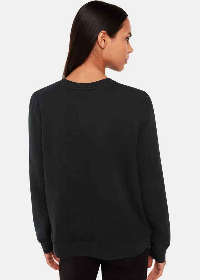 Women Tops Whistles Black Cherie Logo Sweatshirt