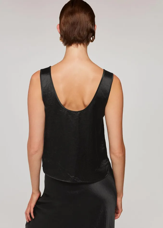 Women Tops Whistles Black Ella Cami Top
