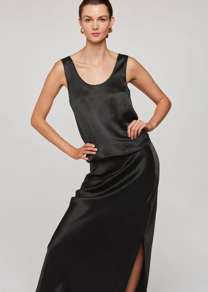 Women Tops Whistles Black Ella Cami Top