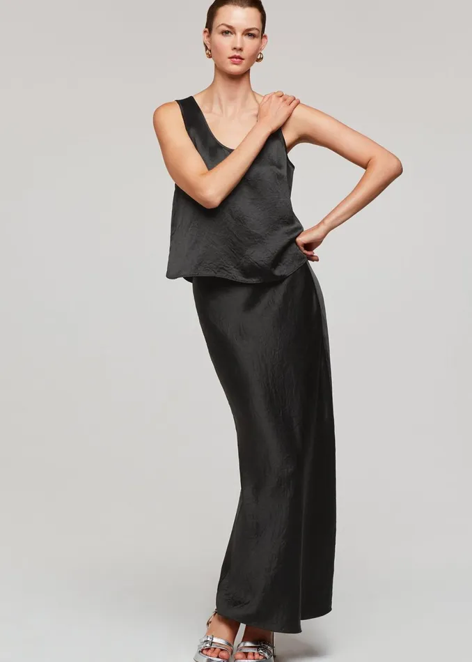 Women Tops Whistles Black Ella Cami Top