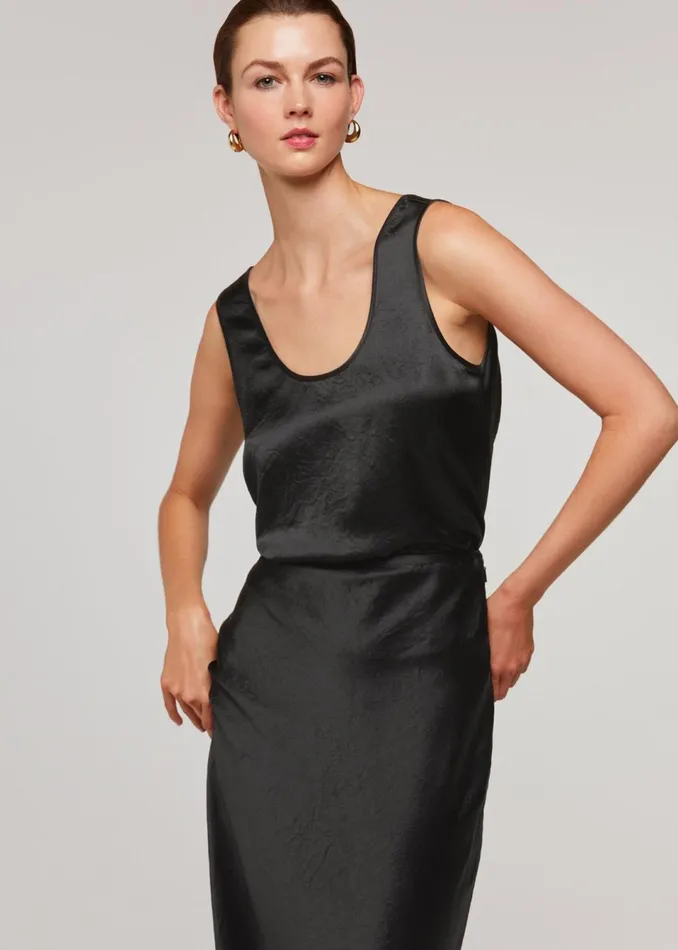 Women Tops Whistles Black Ella Cami Top