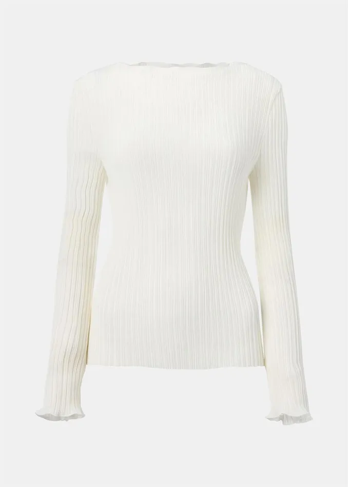 Women Tops Whistles Ivory Elsa Plisse Top