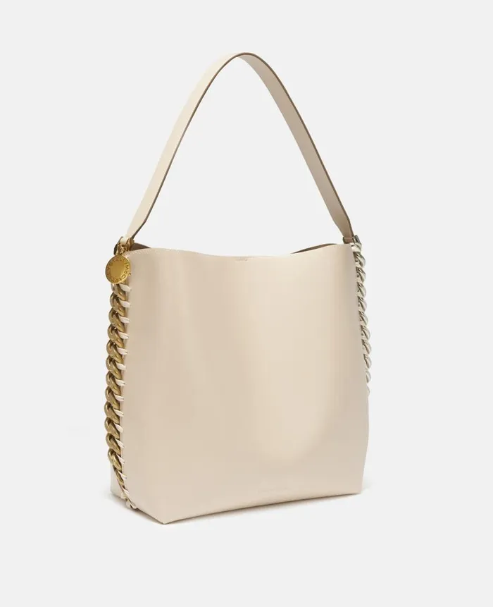 Women Tote Bags Stella McCartney Frayme Tote Bag White