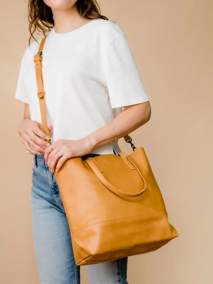 Women Totes and Shoulder Bags Able Abera Crossbody Tote Whiskey