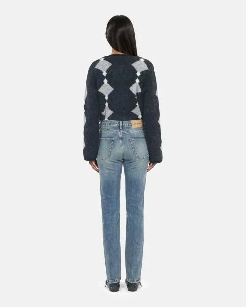 Women Trousers and Jeans The Kooples Slim Blue Jeans Used Rapiece
