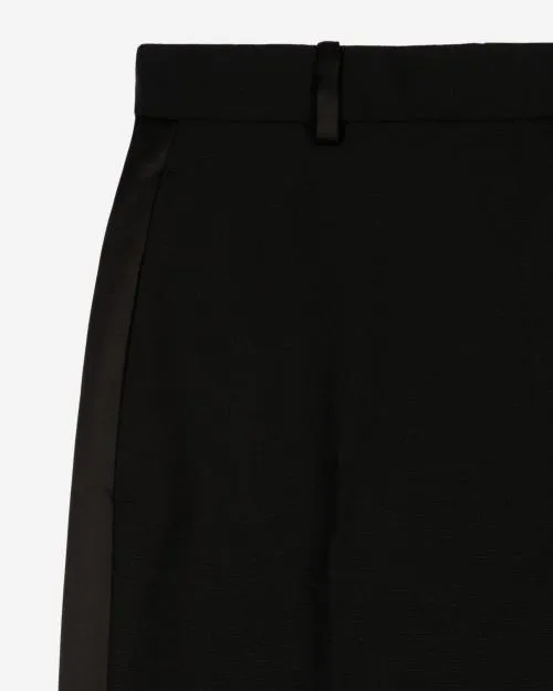 Women Trousers and Jeans The Kooples WideLeg Black Tuxedo Pants Black