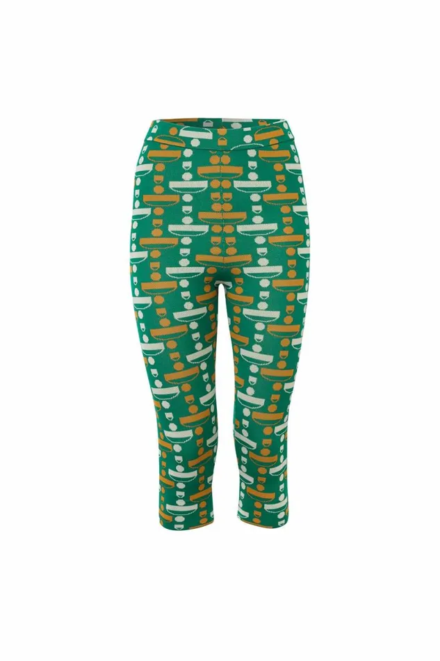 Women Trousers DODO BAR OR Lily Legging Green Combo
