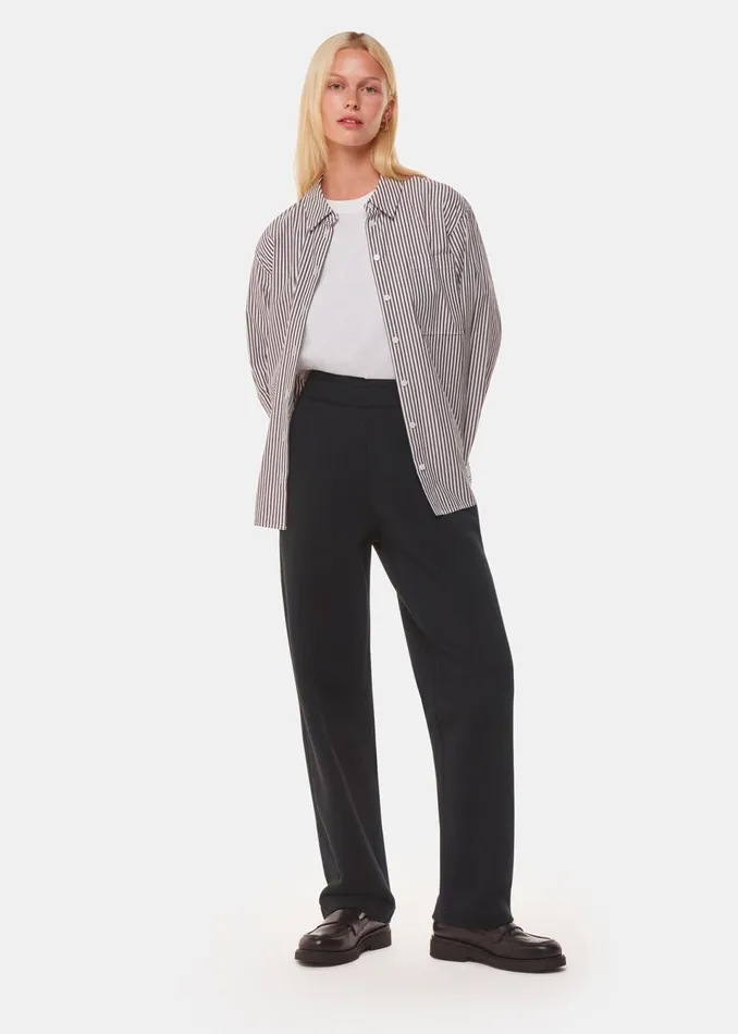 Women Trousers Whistles Black Ultimate Straight Leg Jogger