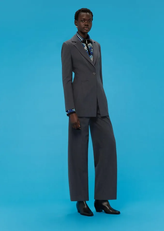 Women Trousers Whistles Grey Frida Trouser