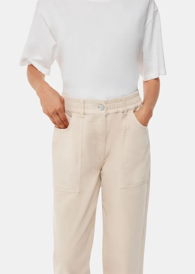 Women Trousers Whistles Neutral Tessa Casual Trouser