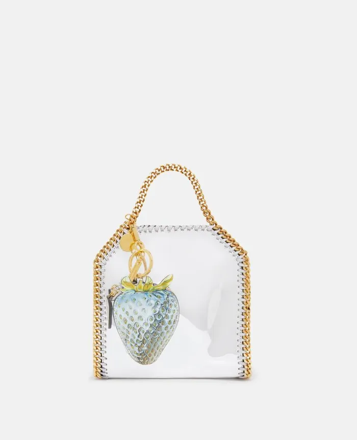 WomenUnisex Iconic Falabella Stella McCartney Falabella Mirrored ChromeFinish Tote Bag Silver