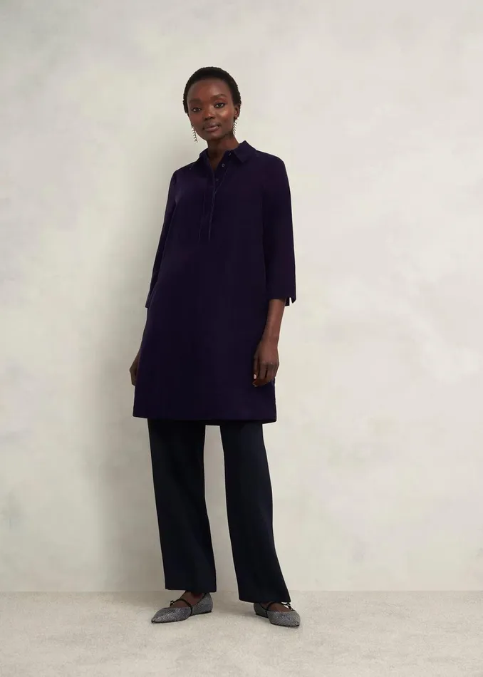 Women Velvet Marciella Dress Midnight Navy Hobbs Dresses and Jumpsuits