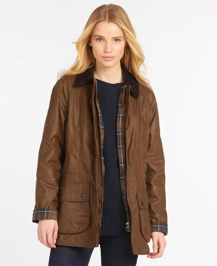 Women Waxed Jackets Barbour Beadnell Wax Jacket Black