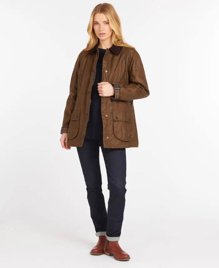 Women Waxed Jackets Barbour Beadnell Wax Jacket Black