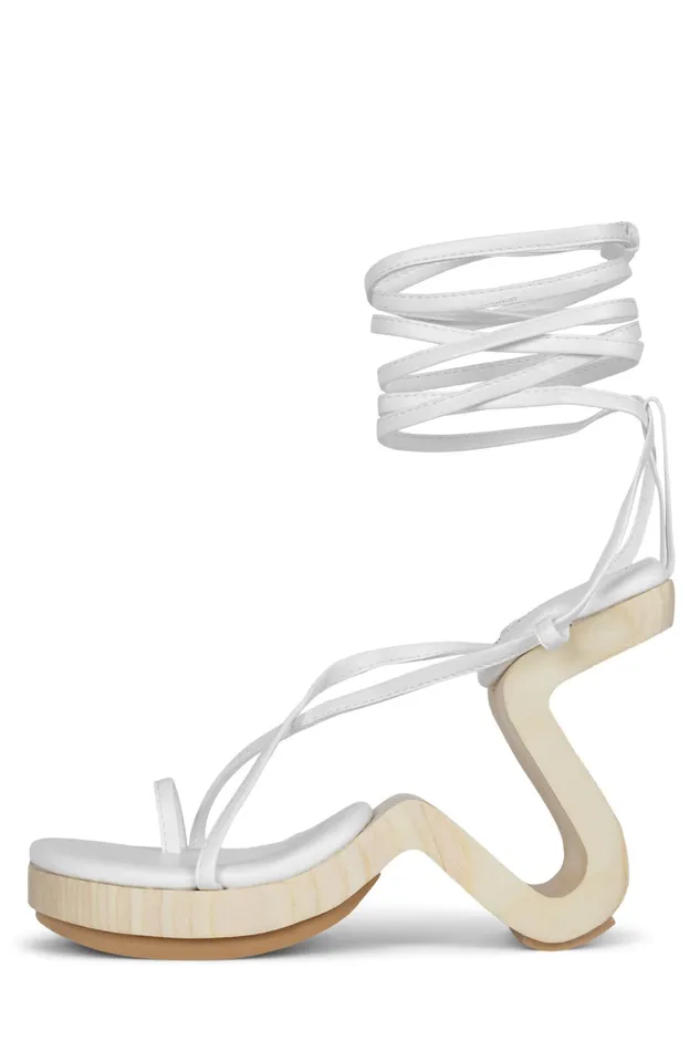 Women Wedge Jeffrey Campbell ALLTHAT White