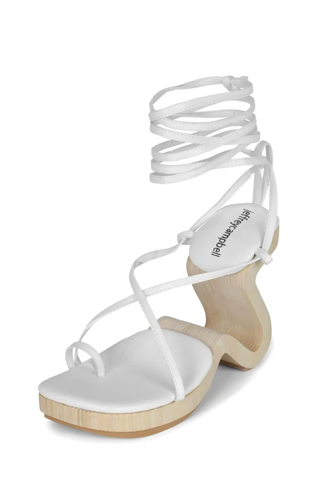 Women Wedge Jeffrey Campbell ALLTHAT White