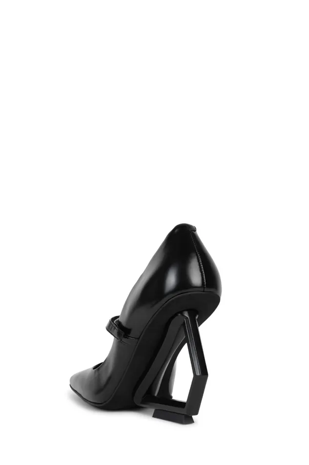 Women Wedge Jeffrey Campbell GIZA Black Box Black